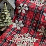 Camino de mesa scotch con copos