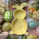 Botanero conejo polka amarillo