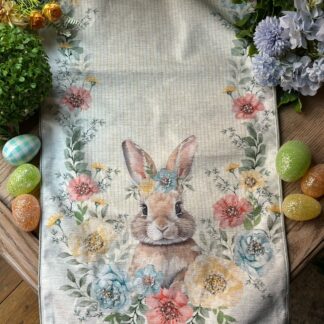 Camino de mesa coneja medallón