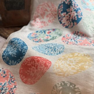 Camino de mesa huevos de pascua multicolor