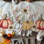 Camino calabazas chaquira dorada