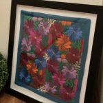 Cuadro con funda bordada de Chiapas