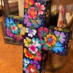 Cruz Lucy alebrije azul marino