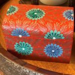 Caja alebrije mediana naranja y verde